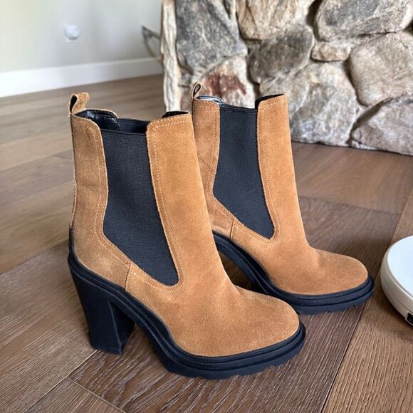 Marc Fisher LTD Ramio Pull On Chelsea Boot in Dark Natural - Picture 5 of 8